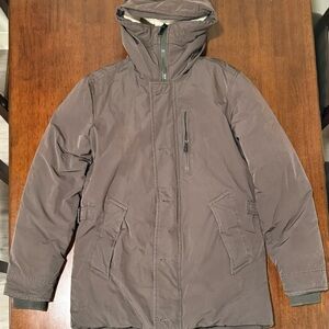 Zara Men's Puffer Jacket - Dark Gray